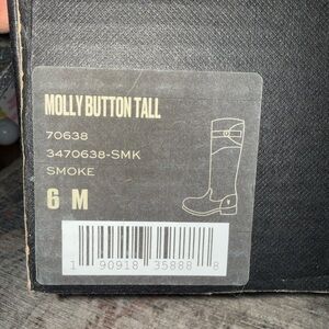 FRYE AND CO. Molly Button Tall Heeled Boots - Smoke